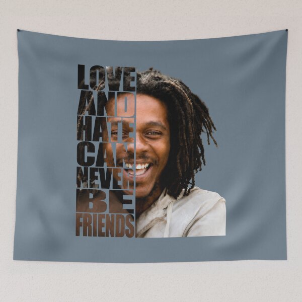 Artikelvorschau, Dennis Brown Love Hate Reggae Zitat entworfen und verkauft von BASS-CULTURE.