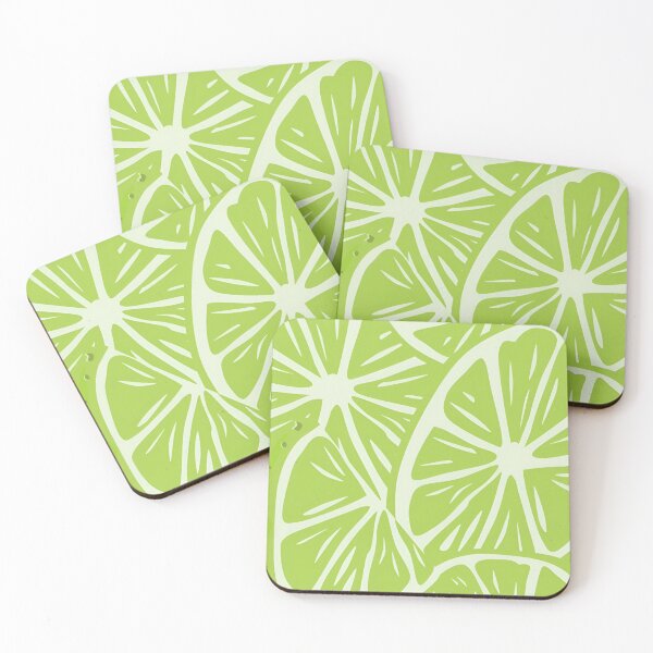 Item preview, Lime Citrus Pattern – Retro Green Fruit Aesthetic designed and sold by MAXIZPRINT.