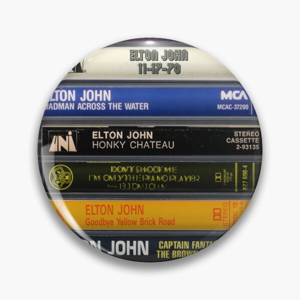 Item preview, Elton John - Studio Albums - Vintage Cassette Print designed and sold by Mr Mustard Prints.