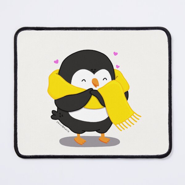 Item preview, Penguin with warm comfort scarf designed and sold by julianamotzko.