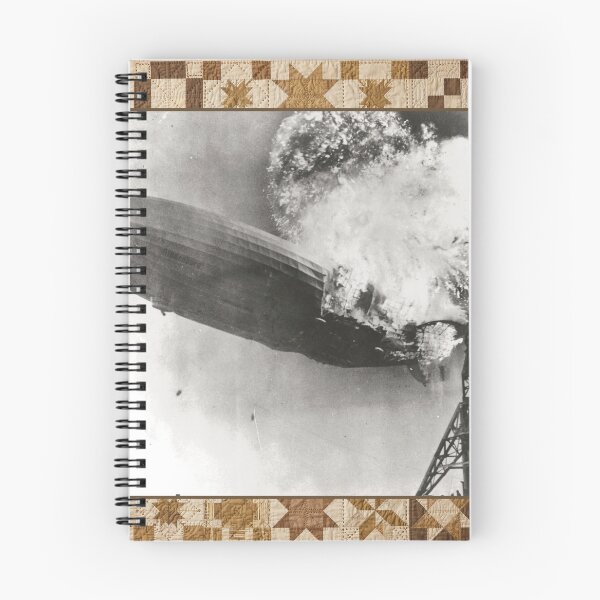 Artikelvorschau, Hindenburg Disaster 1937 — Vintage Historic Quilt Blanket entworfen und verkauft von Bluntees .