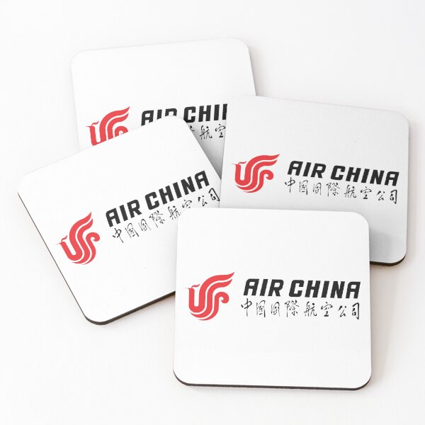 Item preview, Air China Airline Logo with Red Phoenix Emblem and Bold Black Wordmark with Chinese Calligraphy designed and sold by Veijo  A Raisan.