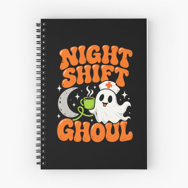 Item preview, Night Shift Ghoul Funny Nurse Ghost Halloween designed and sold by NicheMuse Studio.