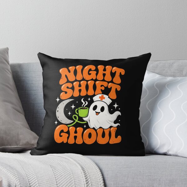 Artikelvorschau, Night Shift Ghoul Funny Nurse Ghost Halloween entworfen und verkauft von NicheMuse Studio.