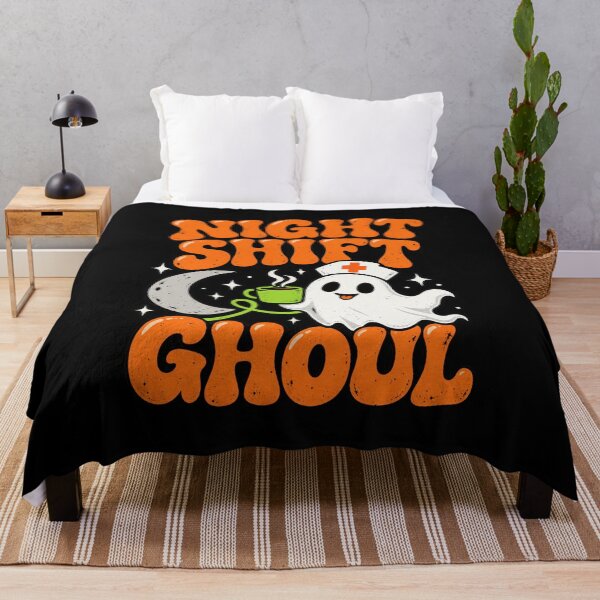 Item preview, Night Shift Ghoul Funny Nurse Ghost Halloween designed and sold by NicheMuse Studio.