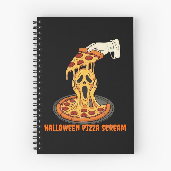 Item preview, Halloween Pizza Scream - Melting Cheese Ghost Face | Spooky Funny Art designed and sold by PalettePop..