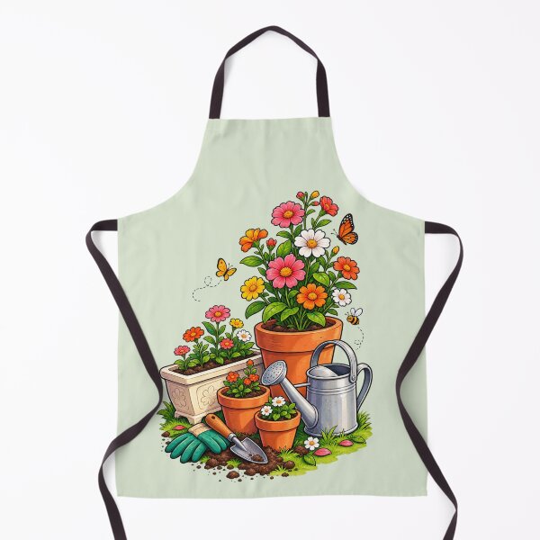Aperçu de l'œuvre Colorful Flower Garden Gardening Illustration créée et vendue par waikibi ⭐⭐⭐⭐.