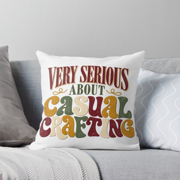 Item preview, Very Serious About Casual Crafting – Vintage Crafter Humor designed and sold by Golden Era Studio.