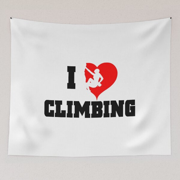 Item preview, I Love Climbing - Climbing T-Shirt Men Women designed and sold by RetroFuchs.