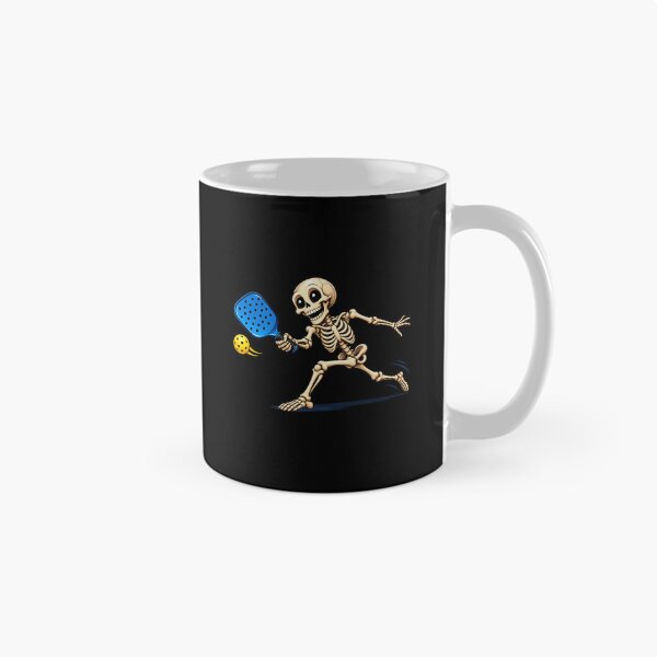 Item preview, Funny Skeleton Pickleball Player Halloween designed and sold by NicheMuse Studio.