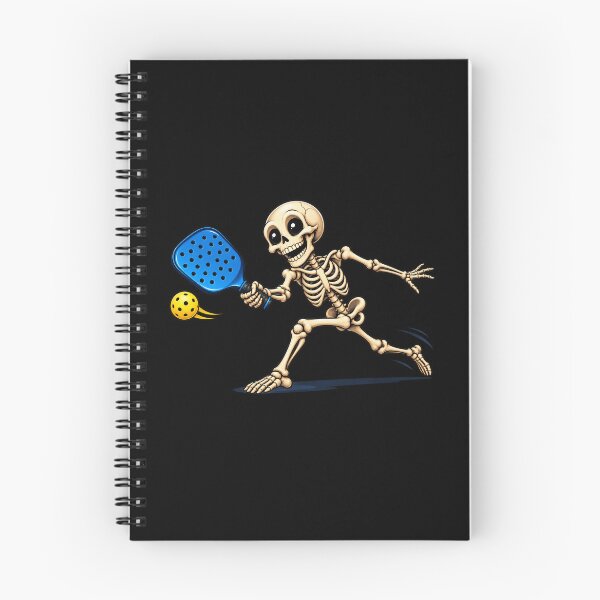 Item preview, Funny Skeleton Pickleball Player Halloween designed and sold by NicheMuse Studio.