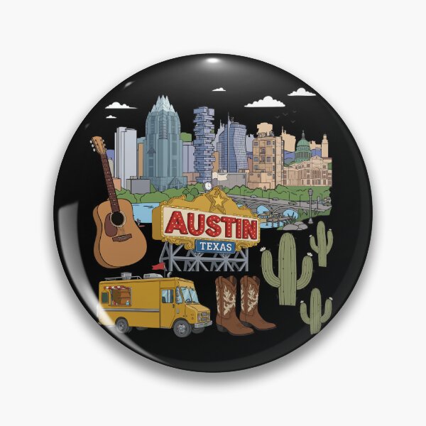 Artikelvorschau, Austin, Texas Souvenir Skyline Country Lover Men Austin entworfen und verkauft von DSWShirts.