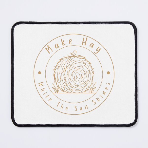 Item preview, Copy of Make Hay While The Sun Shines Hay Bale Bird Wisdom Circle Gold designed and sold by HYPNK.