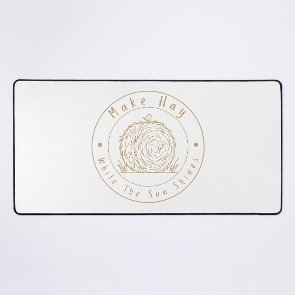 Item preview, Copy of Make Hay While The Sun Shines Hay Bale Bird Wisdom Circle Gold designed and sold by HYPNK.