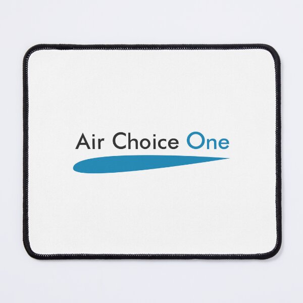 Item preview, Air Choice One Regional Airline Logo with Blue Airfoil Wing Shape and Two-Tone Wordmark designed and sold by Veijo  A Raisan.