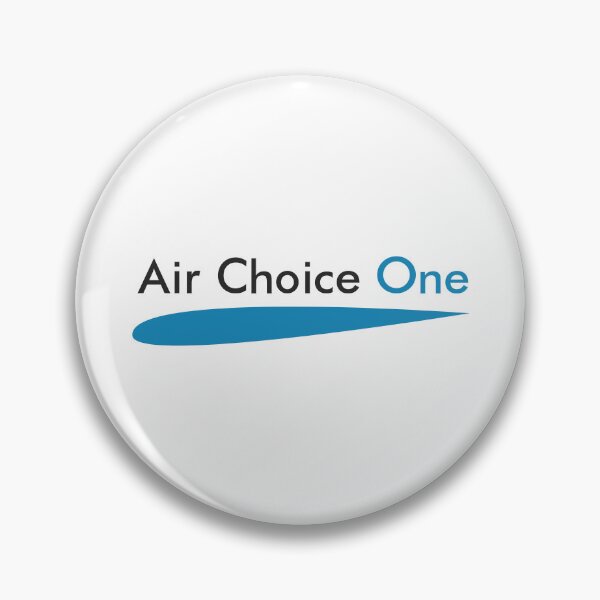 Item preview, Air Choice One Regional Airline Logo with Blue Airfoil Wing Shape and Two-Tone Wordmark designed and sold by Veijo  A Raisan.
