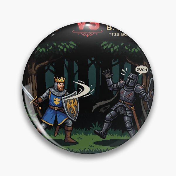 Item preview, Epic Fight King Arthur Vs Black Knight - Retro 8-Bit Pixel Art Arcade designed and sold by mulliere.