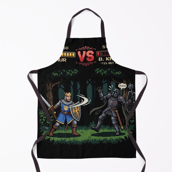 Item preview, Epic Fight King Arthur Vs Black Knight - Retro 8-Bit Pixel Art Arcade designed and sold by mulliere.