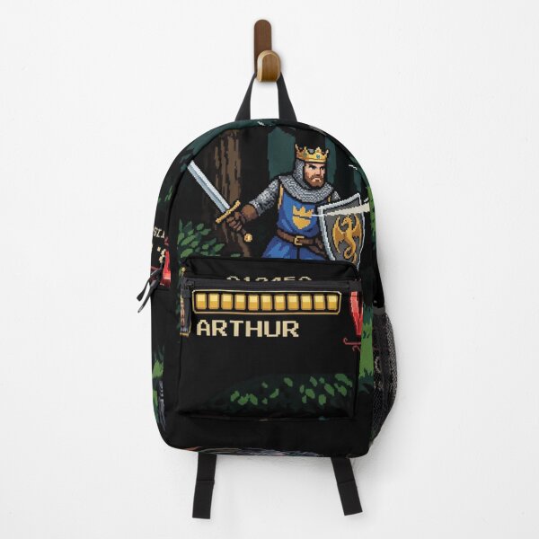 Item preview, Epic Fight King Arthur Vs Black Knight - Retro 8-Bit Pixel Art Arcade designed and sold by mulliere.