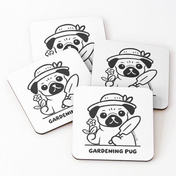 Item preview, Gardening Pug designed and sold by PickledjoArt.