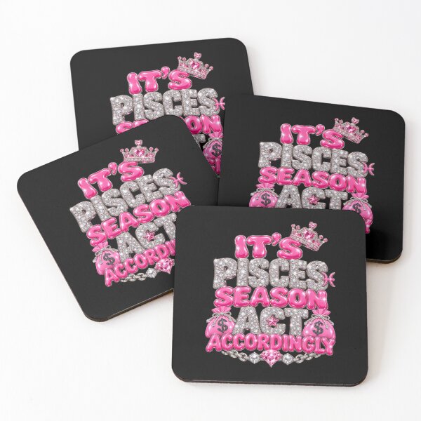 Item preview, It’s Pisces Season Act Accordingly Pink Zodiac Bling designed and sold by NicheMuse Studio.