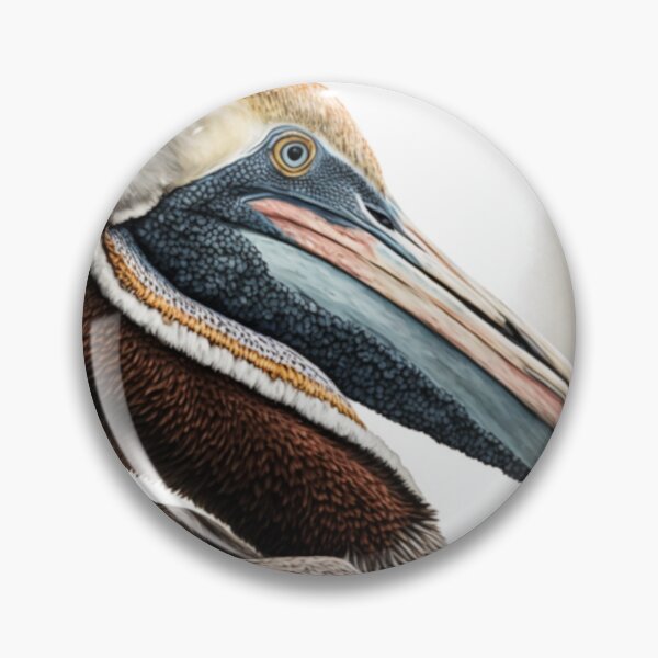Artikelvorschau, Küstenpelikan, Aquarellporträt eines Watvogels entworfen und verkauft von GSizzle1.