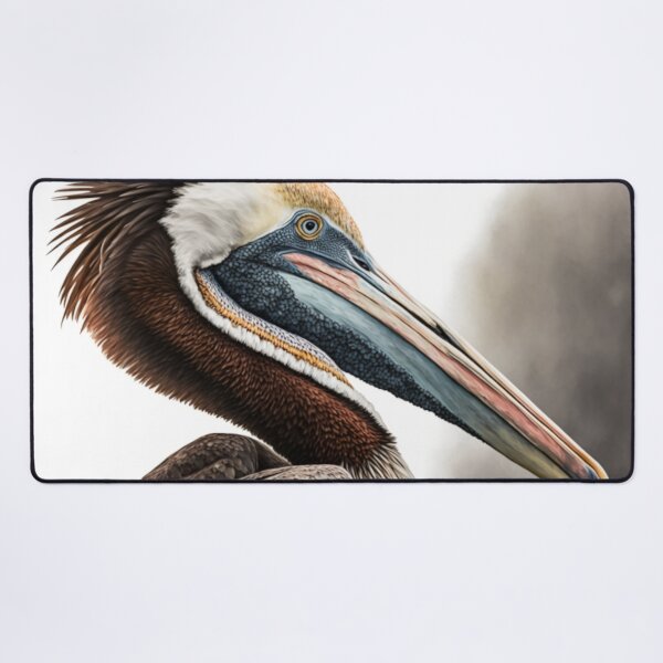Artikelvorschau, Küstenpelikan, Aquarellporträt eines Watvogels entworfen und verkauft von GSizzle1.