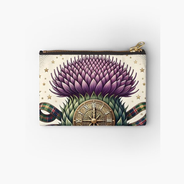 Item preview, Auld Lang Syne Midnight Thistle Clock 2 designed and sold by Sybille-Yates.