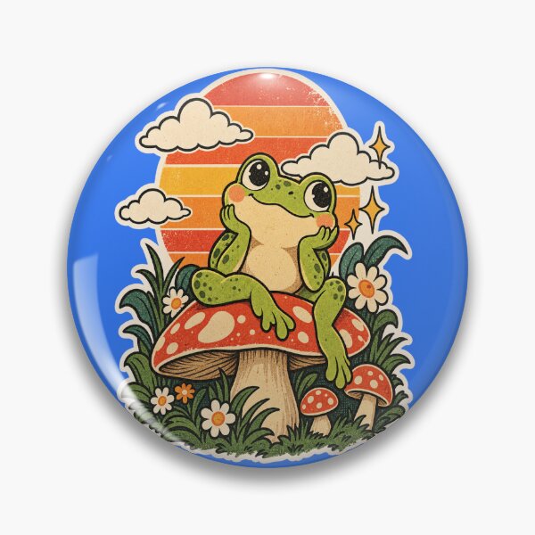 Item preview, Retro Frog Vintage Cute Animal Illustration designed and sold by SHRETAM CO..
