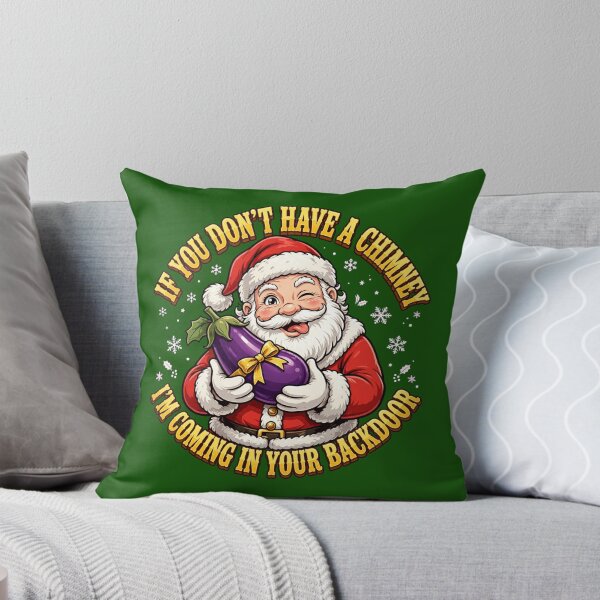 Item preview, If You Dont Have A Chimney Naughty Santa Eggplant Gag Gift designed and sold by Neon Bones Studio.