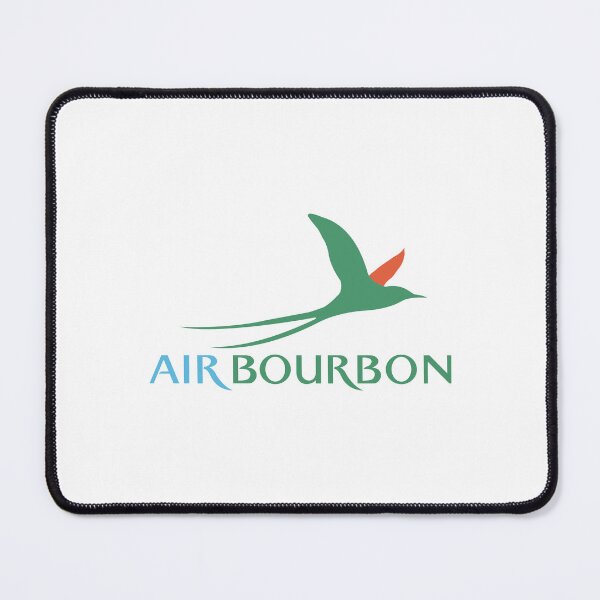Item preview, Air Bourbon Airline Logo with Green Tropical Bird Emblem and Blue and Green Wordmark designed and sold by Veijo  A Raisan.
