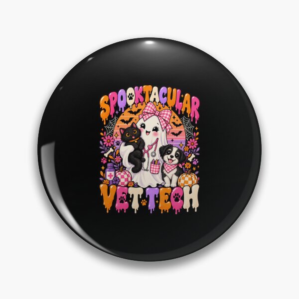 Item preview, Spooktacular Vet Tech Cute Halloween Ghost designed and sold by NicheMuse Studio.