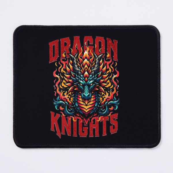 Item preview, Flaming Dragon Knight – Medieval Fantasy Graphic Artwork designed and sold by WAKYSHOP.