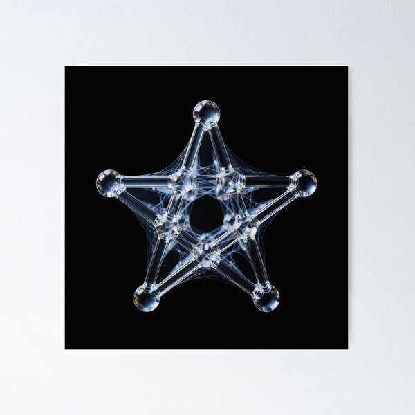 Item preview, five-pointed glass star designed and sold by Mike Kiev art.