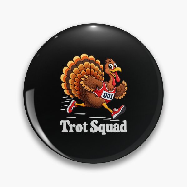Artikelvorschau, Trot Squad Thanksgiving Running Turkey entworfen und verkauft von NicheMuse Studio.