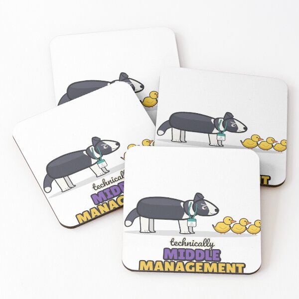 Item preview, Middle Management - Funny Border Collie designed and sold by BooAndBloomCo.