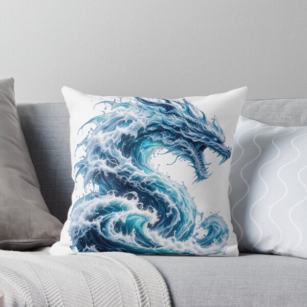 Item preview, Ocean Wave Dragon – Mythical Sea Creature Fantasy Ocean Art designed and sold by okay 2 look .