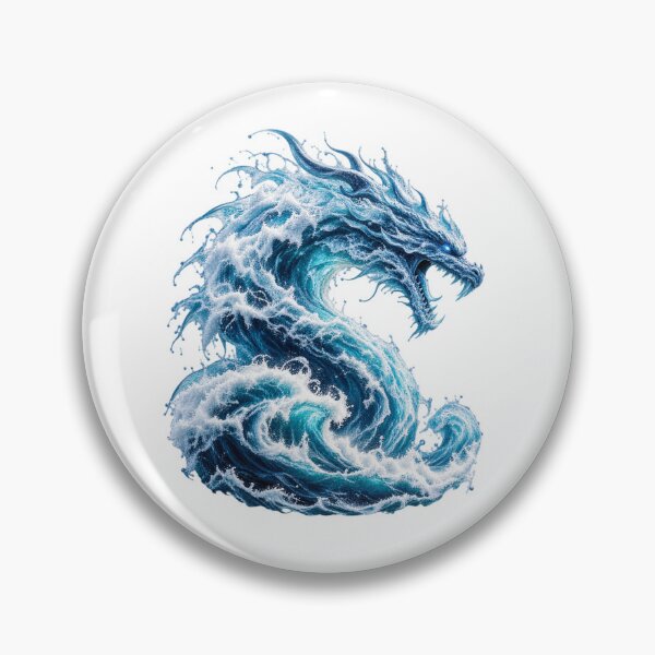 Item preview, Ocean Wave Dragon – Mythical Sea Creature Fantasy Ocean Art designed and sold by okay 2 look .