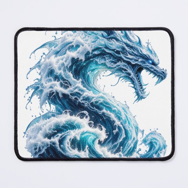 Item preview, Ocean Wave Dragon – Mythical Sea Creature Fantasy Ocean Art designed and sold by okay 2 look .