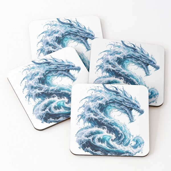 Item preview, Ocean Wave Dragon – Mythical Sea Creature Fantasy Ocean Art designed and sold by okay 2 look .