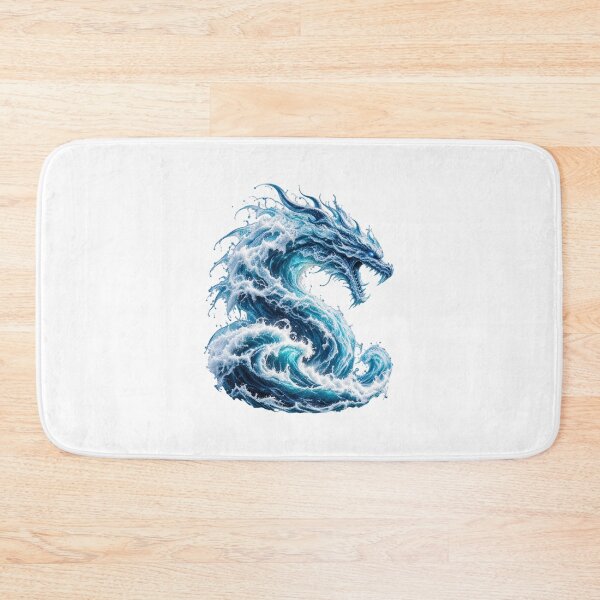 Item preview, Ocean Wave Dragon – Mythical Sea Creature Fantasy Ocean Art designed and sold by okay 2 look .