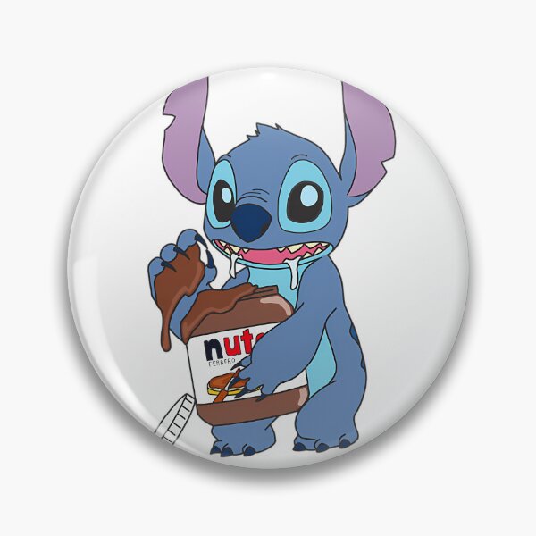 Item preview, Stitch Discreetly Eating Nutella designed and sold by Qattanious.