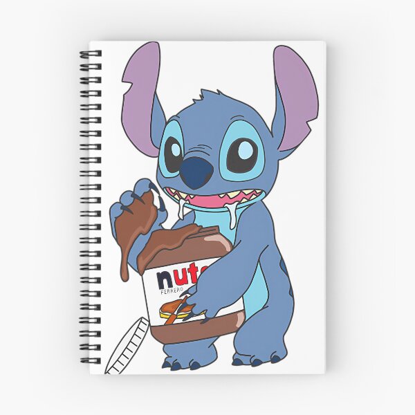 Item preview, Stitch Discreetly Eating Nutella designed and sold by Qattanious.