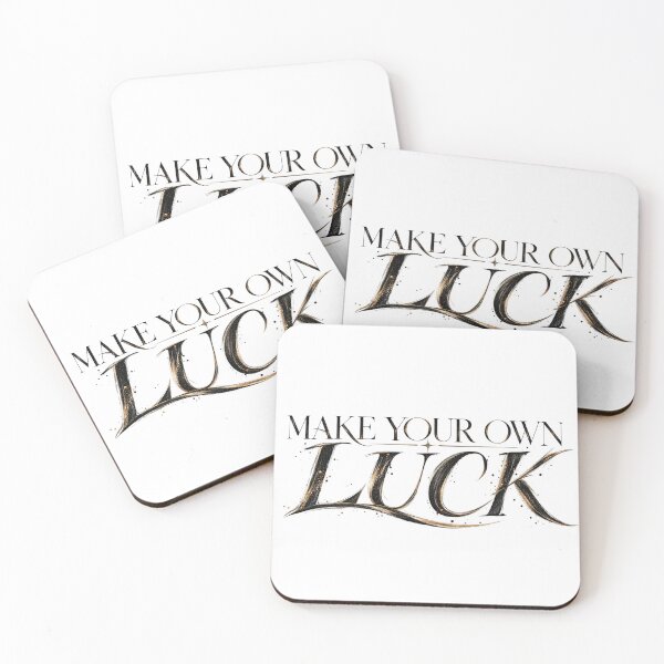 Item preview, Make Your Own Luck Motivational Quote designed and sold by RG3D Project .