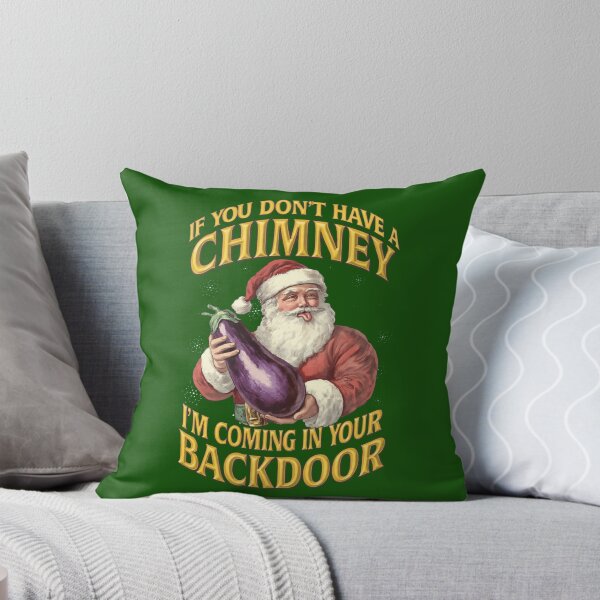 Item preview,  If You Dont Have A Chimney Naughty Santa Eggplant Gag Gift designed and sold by Neon Bones Studio.