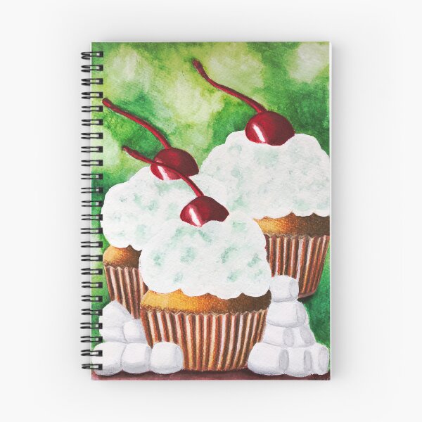 Item preview, 3 Cupcakes topped with cream and cherries designed and sold by A Sweet  Fragrance Art.