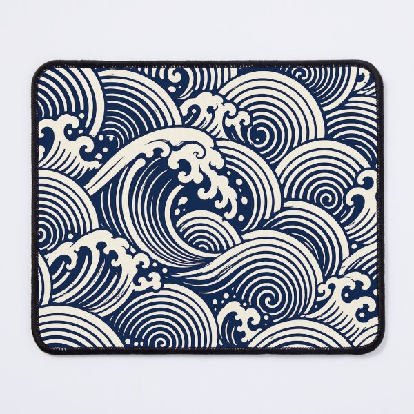 Item preview, Japanese Great Wave Ocean Pattern designed and sold by PatternFablee.