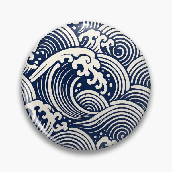 Item preview, Japanese Great Wave Ocean Pattern designed and sold by PatternFablee.