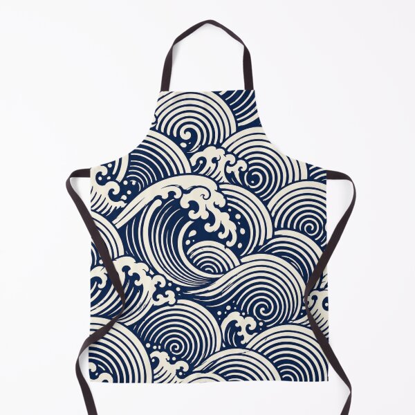 Item preview, Japanese Great Wave Ocean Pattern designed and sold by PatternFablee.