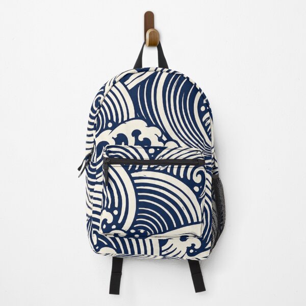 Item preview, Japanese Great Wave Ocean Pattern designed and sold by PatternFablee.